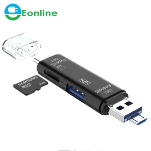 5 trong 1 TF Đầu Đọc Thẻ Adapter Loại C Micro USB SD Bộ nhớ Thẻ Adapter cho Macbook máy tính xách tay USB 3.0 SD/TF OTG thẻ Rea