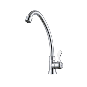 Robinet de cuisine moderne en alliage électroplaqué avec noyau en <span class=keywords><strong>laiton</strong></span> froid, poignée simple épaisse, pivotant à 360°, à poser sur le plan, avec garantie de 3 ans - Product Image 2