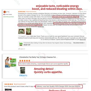 Chinaherbs - Bolsitas de Té Verde Orgánico Adelgazante de 28 Días - Vegano, Sin OMG, Sin Gluten para Adultos Mayores de 12 Años, Marca Privada - Product Image 6