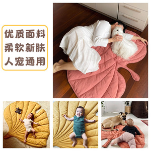Extragroße Haustier-Nest-Hütte für alle Jahreszeiten, verdickt, maschinenwaschbar, kühlend, interaktiv, aus Bambusblatt-Material für - Product Image 2