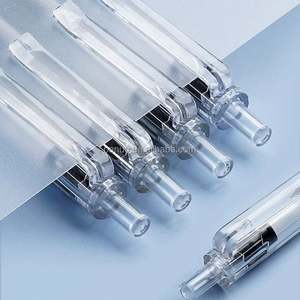 Bolígrafo de Grafito con Punta de Resorte ST de Agarre Suave, 0.5mm, Tinta de Secado Rápido, Estilo Ins, Bolígrafo Simple Tipo Pincel para Estudiantes - Product Image 4