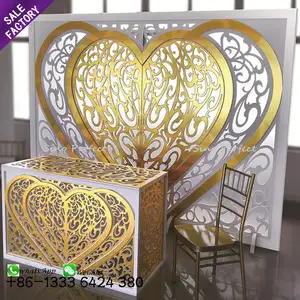 Sinoperfect Party Supplies Wedding Heart Backdrop Stand Acrylic Backdrop Used Wedding Stage Decoration