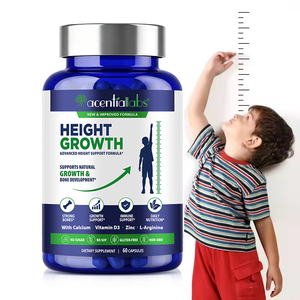 Acentiallabs 60 Cápsulas, Maximizador del Crecimiento, Productos <span class=keywords><strong>para</strong></span> Aumentar la Estatura, Suplemento <span class=keywords><strong>para</strong></span> Niños, Adolescentes y Adultos, <span class=keywords><strong>Crecer</strong></span> Más Alto - Product Image 1
