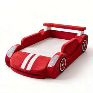 Letto Morbido e Sicuro in Schiuma ad Alta Densità a Forma di Auto da Corsa, Senza Montaggio, per Bambini e Neonati - Product Image 1