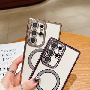 <span class=keywords><strong>Funda</strong></span> Magnética Transparente con Diamantes de Lujo para Teléfono Móvil Samsung S26 S25 <span class=keywords><strong>Ultra</strong></span> Plus A17 A07 - Product Image 3