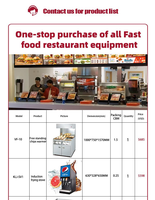 Chefmax Équipement de cuisine professionnel OEM ODM complet pour restaurants, restauration rapide et street food