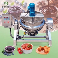 Marmite industrielle électrique à bascule pour la cuisson du sucre de canne, avec agitation supérieure et mélangeur, pour la fabrication automatique de bonbons