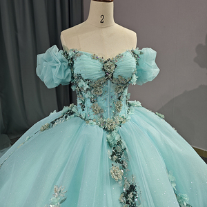 Quinceanera <strong>Dresses</strong> <strong>Off</strong> <strong>the</strong> <strong>Shoulder</strong> Ball Gown Floral Appliques Lace Bow Back <strong>Corset</strong> for Sweet 15 Girls Party 6615 - Product Image 1