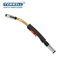 Tête de torche de soudage en cuivre TEMWELL MAXI4000 MG0016 refroidie par eau 400A 600A de pointe pour pistolet MIG usage intensif Chine