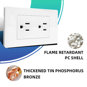 Pannello Elettrico in Vetro Standard Americano con <span class=keywords><strong>USB</strong></span> Tipo-C per Ricarica Rapida, Interruttori e Prese Domestiche - Product Image 5