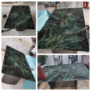 Mesa de centro y cena de mármol <span class=keywords><strong>verde</strong></span>, tamaño personalizado - Product Image 5