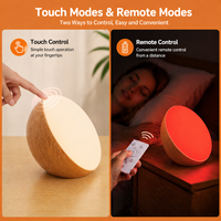 Lampe de table de chevet, chambre à coucher, design moderne, 3 couleurs changeantes, lumière tactile, télécommande, intensité réglable, rechargeable par USB, portable