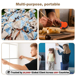 Promotional Portable Mini Steel Tape Measure 1M <b>Keychain</b> Measuring Tape Keychains with <b>Custom</b> logo - Product Image 5