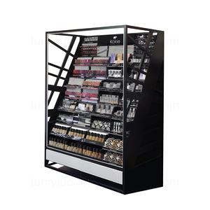 Meuble de rangement pour maquillage avec éclairage LED haut de gamme, avec tiroirs, en métal robuste, présentoir de sol pour boutique de cosmétiques - Product Image 6