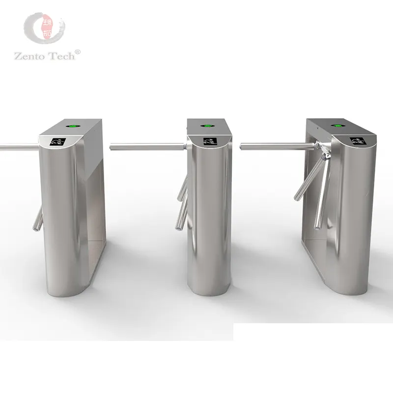 Bi-directional Security Passage Stainless Steel for Pedestrian Toilet Access Control Coin Manual Bridge Tripod Turnstile