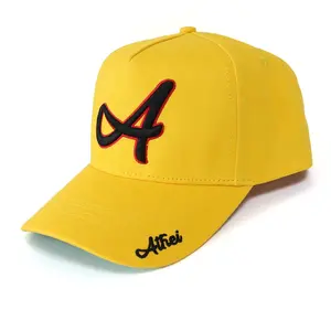 Outdoor fashion 2022 style A FRAME structured baseball caps custom logo suede under brim caps for unisex