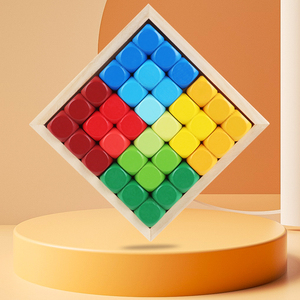 Bloques <span class=keywords><strong>de</strong></span> Construcción <span class=keywords><strong>de</strong></span> Madera al por Mayor, Cubo <span class=keywords><strong>de</strong></span> Rompecabezas Arcoíris, Juguete Educativo Ecológico DIY para la Educación Temprana y el Desarrollo del Pensamiento - Product Image 5