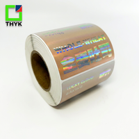 Etiqueta de Protección de Vidrio THYK de Alta Adhesión y Baja Emisividad, Sin Residuos, para Líneas de Lavado con Pulverización a Alta Presión, 50x30mm, Poliéster