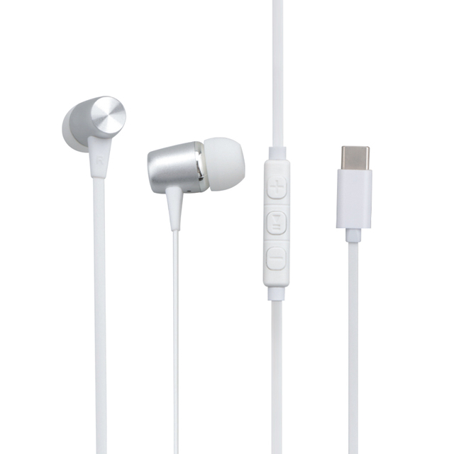 2024 Hot-selling Stereo Wired In-ear Metal Headphone Earphone Handsfree Super clear Sound Wired Earbuds for Mobile Phone