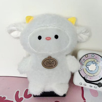 Hoogwaardig wit lamsvacht pluche zacht pluizig Kawaii geit knuffeldier duurzaam zacht knuffel speelgoed voor knuffelmaatje zacht pluche speelgoed