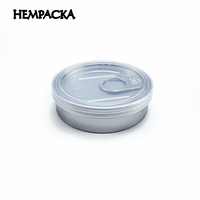 HEMPACKA Boîtes de conserve à pression personnalisées 3.5g Boîte de thon ronde pour emballage alimentaire