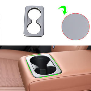 Caja de reposabrazos trasero para <span class=keywords><strong>KIA</strong></span> <span class=keywords><strong>Sportage</strong></span> 2021 <span class=keywords><strong>2022</strong></span>, accesorios interiores de ABS, color plata mate, cubierta embellecedora, soporte para taza de agua - Product Image 2