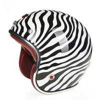 Casque ouvert vintage en fibre de verre BEON B108, casque de moto tendance, crème blanc, Italie, rétro, classique, chopper, pour moto
