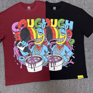 High Quality Wholesale <strong>Animal</strong> Cartoon Print Short Sleeve Casual Fashion THAT'S a AWFUL LOT of COUGH SYRUP <strong>Men's</strong> T-shirts - Product Image 5