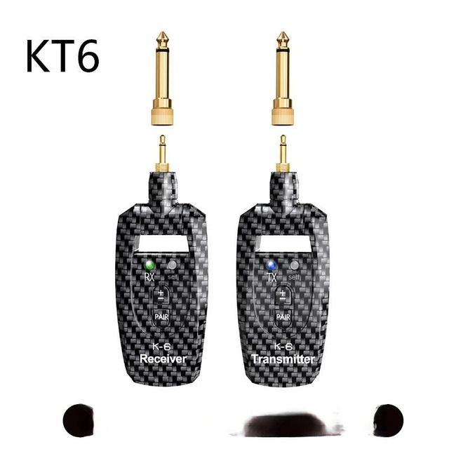 Factory direct sales of KT6 electric guitar wireless receiver, 2.4G guitar wireless transceiver, guitar connection