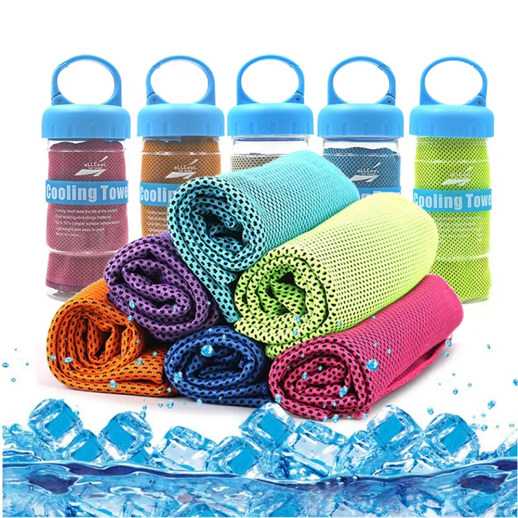 Wholesale Yoga Quick Dry Breathable Cool Sports Neck Towel Microfibre Polyester Custom Portable Instant Ice Cold Cooling Towels