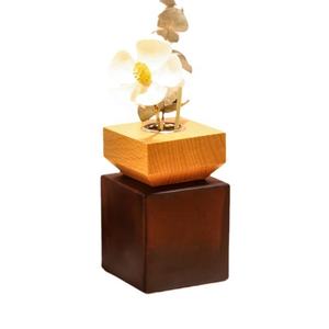 メーカー100ml平方エンプティリードディフューザーボトルリードディフューザーエンプティボトルアンバーフロストブラウンリードディフューザーボトル - Product Image 1