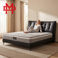 Lit rembourré moderne XIYUAN, ensemble complet, cadre en cuir véritable, grande tête de lit rembourrée, sommier durable et écologique