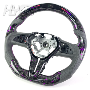 Ajuste para Infiniti Q50 QX50 Q60 2013-2022 Volante de carbono forjado en escamas doradas Volante deportivo de cuero de alta calidad personalizado - Product Image 2