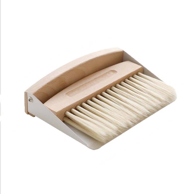 Высококачественная деревянная щетка для чистки, экологически чистый набор веников с пылесборником