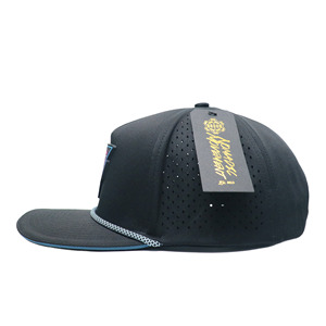 Wholesale Custom 5-Panel Rubber Logo Baseball Cap High Quality 100% Polyester Unisex Adult Street Style Hat - Product Image 3