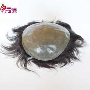 Perruque toupet naturelle en pu pour hommes, cheveux humains, vente en gros, 15 pouces - Product Image 3
