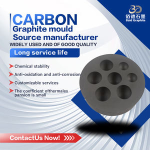 แม่พิมพ์กราไฟต์แรงดันไอโซสแตติกแบบกำหนดเองจากโรงงาน แข็งแรงสูง ถอดแบบง่าย สำหรับลูกปัดแก้ว - Product Image 2