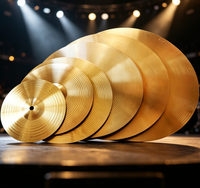 Alloy Drum Cymbals 8/10/12/14/16/18/20 Inch, Professional Jazz Drum Cymbal Set for Drum Kit Percussion Instrument
