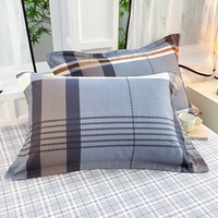 Vente en gros, vente chaude, draps plats en polyester lavé imprimé rayé, ensemble de literie 4 pièces pas cher
