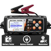 ANCEL BT521 Chargeur de batterie au plomb 12V 4-en-1, testeur, entreteneur et désulfateur, chargeur intelligent 5A pour la réparation de batteries de la plupart des voitures