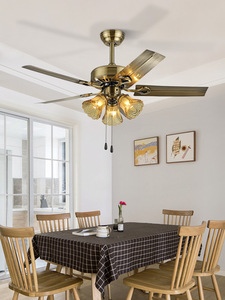 Ventilateur de plafond moderne de style européen à 3 pales, moteur DC, 5 vitesses, lumière LED blanc chaud, télécommande, silencieux, fabriqué en Chine - Product Image 5