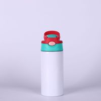 Vaso Infantil Portátil de 12oz/20oz, Vaso de Dibujos Animados Sublimable Libre de BPA, Taza de Agua Reutilizable Segura para Niños