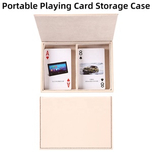 Boîte de rangement pour jeux de poker en cuir PU, texture crocodile, portable, logo personnalisé, organisateur de cartes à collectionner, étui pour jeu de <span class=keywords><strong>tarot</strong></span> - Product Image 4