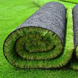 Atacado quintal putting green artificial turf-Gramado sintético artificial para futebol, tapete de grama artificial verde artificial para futebol