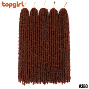 Grosir Ombre Natural dewi pre-looped Faux Locs Crochet rambut kepang untuk wanita kupu-kupu Locs Crochet ekstensi rambut