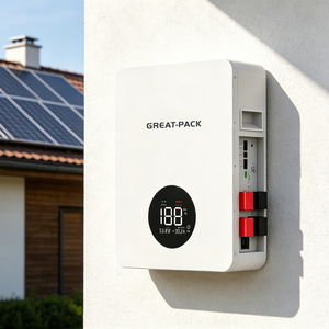แบตเตอรี่ลิเธียมไอออนแบบติดผนังสำหรับบ้าน 6000cycle EU Battery EMS 10kwh 5kwhc25.6V 48V 51.2v 100Ah 200Ah - Product Image 5