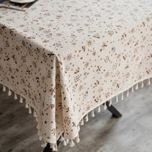Nappe en <span class=keywords><strong>lin</strong></span> <span class=keywords><strong>de</strong></span> coton fleuri pour <span class=keywords><strong>Table</strong></span> à manger rustique ferme cuisine Rectangle nappe couverture <span class=keywords><strong>de</strong></span> <span class=keywords><strong>Table</strong></span> basse, <span class=keywords><strong>lin</strong></span> café - Product Image 5