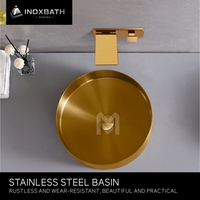 Modern Banyo Lavabosu Tezgah Üstü Lavabo 360mm Yuvarlak Vessel CUPC Dekoratif Lavabo
