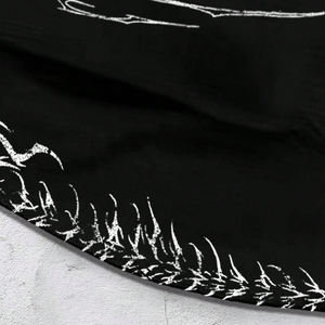 Arcobaleno Spray personalizzato <span class=keywords><strong>Anime</strong></span> Cool stile scuro felpa con cerniera Vintage Ninja felpa con cappuccio da uomo con strass - Product Image 3