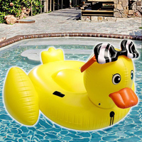 Matelas flottant gonflable d'utilisation de piscine extérieure de jouet de l'eau de grand canard gonflable